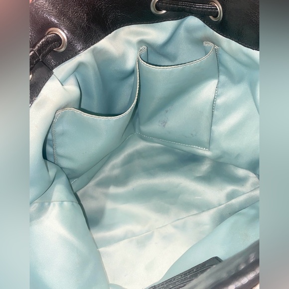 COACH 25676 Daisy Outline Signature Metallic Drawstring Bucket Bag - Picture 7 of 8